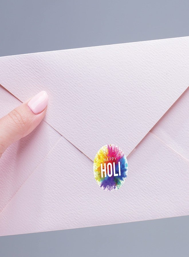 Goelite Happy Holi Stickers for Gifts Packaging and Journal, Decorations Set of 95 Stickers Self-Adhesive and High Glossy Stickers (Design 2) - Image 4